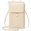 ENONEO Porta Cellulare Portafoglio Donna in Pelle PU Grande Portafoglio Donna RFID Blocking Borsa a Tracolla per Cellulare con 12 scomparti per carte e Portamonete Chiusura con Cerniera