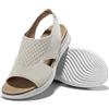 JOMIX Sandali Ortopedici Donna Estive Comodi Elastici Elasticizzati per Anziani Diabetici SD9301 (Giallo, 38)
