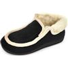 JOMIX Pantofole Donna Invernali Ciabatte Pelose Chiuse Calde da Casa Babbucce Comode con Fodera in Pelliccia Morbida Suola Antiscivolo Idea Regalo per Mamma e Nonna