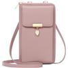ENONEO Porta Cellulare Portafoglio Donna in Pelle PU Grande Portafoglio Donna RFID Blocking Borsa a Tracolla per Cellulare con 12 scomparti per carte e Portamonete Chiusura con Cerniera