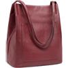 Kattee Borsa a tracolla in pelle da donna, borse morbide e borse con chiusura magnetica superiore a scatto