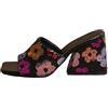FgigcvE Ciabatte Donna con Tacco Largo e Paillettes Scintillanti, Mules con Punta Quadrata, Adatte per Matrimoni, Feste, Viaggi e Passeggiate quotidiane,Nero,38 EU