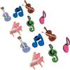 PACKOVE Spille da Bavero Musicali in Lega 12 Pezzi Set Note e Strumenti come Chitarra e Pianoforte per Abbigliamento Formale e Stile Casual
