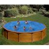 GRE pools Piscina fuori terra rigida in acciaio legno Gre Ø 350 x H 132 cm