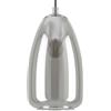 Lampadario a sospensione Eglo Alobrase E27 1X40W Ø20xH110 cm acciaio vetro nero