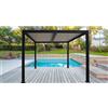 Pergola bioclimatica in alluminio Solanum Plus 300x400xH240 cm antracite
