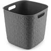 Curver Cestino multiuso Softex basket Cube grigio