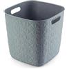 Curver Cestino multiuso Softex basket Cube verde acqua