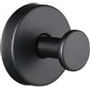- Gancio a ventosa metallo Ø 6 cm nero