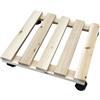Carrello multiuso quadrato pino 30x30 cm portata 60 kg