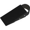 Fermaporta con maniglia 32x48 mm nero