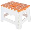 Sgabello pieghevole plastica 29x22x22 cm arancione bianco