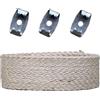 - Graffe con cintino tapparelle juta set 3 pezzi