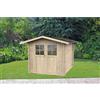 Casetta da giardino in legno Madame sp 25 mm H207xL215xP180 cm