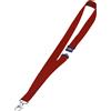 Durable Cordoncino per portabadge DURABLE tessuto rosso 20 mm x 44 cm conf. 10 - 813703