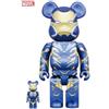 BE@RBRICK Iron Man Rescue Suit 100% & 400% Bearbrick Iron Man