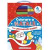 Edizioni del Borgo Colorare a Natale con i pennarelli magici. Ediz. a colori. Con 4 pennarelli magici