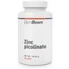 GymBeam Zinco Picolinato -15 mg di Zinco ad Alta Biodisponibilità per Supporto Cognitivo, Ormonale e Mentale, Fertilità Naturale, Pelle, Capelli e Sistema Immunitario - Capsule Vegane, 90 cps