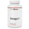 GymBeam Omega 3 Olio di Pesce in Comode Capsule, Integratore Salutare di Acidi Grassi Insaturi con Alto Contenuto di EPA e DHA, Contribuisce alla Funzione Cardiaca e Cerebrale, Vitamina E (120 cps)