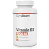GymBeam Vitamina D3 1000 UI, Efficace Integratore di Vitamina D, Contribuisce al Funzionamento del Sistema Immunitario, Assorbimento di Fosforo e Calcio, Salute delle Ossa (60 cps)