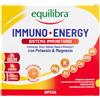 Equilibra Integratori Alimentari, Immuno Energy, Integratore per la Normale Funzione del Sistema Immunitario a Base di Sali Minerali e Vitamine, Riduce Stanchezza e Affaticamento, 14 Bustine