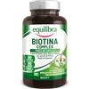 Equilibra Biotina Altodosata 450 mcg, per Capelli e Unghie, con Zinco, Rame, Selenio, Estratti di Ortica, Miglio, Equiseto, Vegan, Senza Glutine, Privo di Lattosio, 90 Capsule