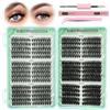 VEGCOO 570 Pezzi Ciglia Finte Ciuffetti Kit, 30-40-50-60-80-100D Curl Cluster Lashes, Novità Estive Extension Ciglia Eyelashes Naturali per Ragazze e Donne Principianti