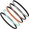 URAQT Sport Fascia Capelli Antiscivolo, 5 Pz Sportiva Fasce per Capelli Sottile Elastico Turbante Fasciaa, Sport Fasce Sottile Unisex Fascia Elastica Capelli Sottile per Sport,Yoga, Fare Jogging