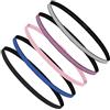 URAQT Sport Fascia Capelli Antiscivolo, 5 Pcs Sportiva Fasce per Capelli Sottile Elastico Turbante Fasciaa, Sport Fasce Sottile Unisex Fascia Elastica Capelli Sottile per Sport,Yoga, Fare Jogging