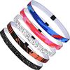 URAQT Sport Fascia Capelli Antiscivolo, 5 Pezzi Sportiva Fasce per Capelli Sottile, Sport Fasce Sottile per Donna Uomo, Fascia Elastica Capelli Sottile per Sport,Yoga, Fare Jogging, Calcio (5pezzi#D)