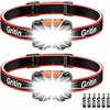 Gritin Torcia Frontale, 2 Pezzi Super Luminosa Lampada Frontale