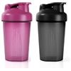 ACWOO Protein Shaker, 2PCS Shaker Proteico 400 ML Incluso ii Filtro, Bottiglia per Shaker con Tappo a Vite & Scala, Borraccia Palestra a Prova di Perdite, per Frullati Proteici, Senza BPA