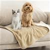 Dreamzie - Coperta Impermeabile per Cani 63x88 cm - Copridivano Reversibile Lavabile in Pile Sherpa -Telo Impermeabile per Letto o Divano - Copriletto - Beige