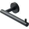 Sayayo Porta Carta Igienica Nero Portarotolo Carta Igienica da Muro per Cucina Toilette e Bagno, Porta Rotolo Bagno in Acciaio Inox 304