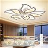 OTREN Plafoniera LED Soffitto Dimmerabile 70cm 60W con Telecomando, 3000K-6500K, Luce Notturna, Timer e Funzione Memoria, Lampadario Camera da Letto Moderno Design a Petali, per Soggiorno e Cucina