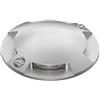ledscom.de Luce di terra a LED, waymarker BUNDA per esterni, IP67, 4 lampade, alluminio, rotondo, Ø 70mm, bianco freddo