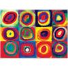 Giallobus - Quadro - Vassily Kandinsky - Studio del colore - Vetro acrilico - 70L x 50l cm - Pronto da appendere - Quadri moderni per la casa