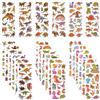 Vicloon Adesivi 350+ Adesivi 3D, Puffy Adesivis per Regali Gratificanti Scrapbooking Inclusi Numeri, lettere e cuori e Altro,er laptop, Chitarra, skateboard, custodia e bagagli(24 Fogli)