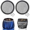OFFCUP Copertura in Rete per Barili da Pioggia, 2pcs Copertura per Barili da Pioggia, 80cm Rete per Acqua Regolabile Anti Insetti Cadono per Secchio di raccolta dell'Acqua per Giardino Esterno