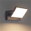 Klighten 24W Applique da Parete LED Esterno Interno IP65, Luci da Parete Regolabile Lampade da Parete Moderno in Alluminio per Ingresso Terrazza Giardini, 1500 Lumen, Antracite, Bianco Caldo 3000K