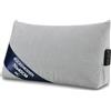 Amazinggirl Cuscino a cuneo da lettura per letto e divano Largo 70 cm - schienale per testata letto - grande poggiaschiena supporto per la schiena cuscino lombare per il divano Grigio Chiaro - Velluto a coste