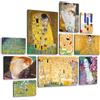 Giallobus - Set 10 quadri Multi pannello - Gustav Klimt - Klimt 1 - Legno Mdf - - 2 x 42x29,7cm - 4 x 29,7x21cm - 4 x 21x14,85cm - - Pronti da appendere - Quadri moderni per la casa