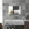 HOMCOM Specchio Bagno con Luce LED e Interruttore Touch, Specchio da Parete con Defog, Luce Dimmerabile a 3 Temperature, Antiappannamento e Funzione Memoria in Vetro Temperato, IP44, 70x50cm