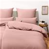 Blumtal Copripiumino Singolo 155x200 e Federa 50x80 - Set di Lenzuola in microfibra extra morbida certificata Oeko-Tex, Set Copripiumino Singolo con 1 Federa - 2 pezzi - Rosa