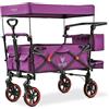 Fuxtec carrello pieghevole, l'originale, Fux Family Collection, carrello da giardino per trasporto bambini, tirare o spingere, capacità di carico 75 kg - estensione interna - borsa posteriore CT850