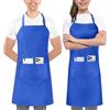 Utopia Kitchen 2 Pezzi Grembiule cucina per uomini e donne - regolabile 2 tasche Cuoco Grembiule con nastri lunghi per barbecue, ristoranti, caffetterie e giardinaggio, Blu
