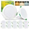 Fondiiz Faretti LED da Incasso Per Cartongesso, 5W, 220V, IP44, Set da 12