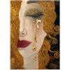 Giallobus - Quadro - Gustav Klimt - Lacrime dorate - Vetro acrilico - 35L x 50l cm - Pronto da appendere - Quadri moderni per la casa