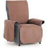 TEXTIL-HOME Textilhome Copripoltrona Relax ADELE 55 cm Reversibile Trapuntata Marrone