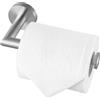 HITSLAM - Porta rotolo di carta igienica in acciaio inox cromato, montaggio a viti, per bagno e cucina, rotondo, in acciaio inox 304, Acciaio Spazzolato